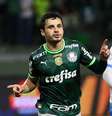 Raphael Veiga comemora seu gol diante do Bahia, no Allianz Parque –  Foto: Cesar Greco/Palmeiras / Jogada10