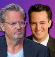 Matthew Perry em 2022, na TV norte-americana para lançar seu livro, e na época de Friends: belo, talentoso e vítima de si mesmo  Foto: Fotomontagem: Blog Sala de TV