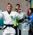 Rafaela conheceu o judô em instituto na Cidade de Deus   Foto: Anderson Neves/CBJ