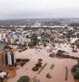 O Vale do Taquari, no RS, teve a segunda maior enchente de sua história neste ano  Foto: Prefeitura de Lajeado/Divulgação / Estadão