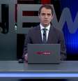 O apresentador Thiago Uberreich, um dos poucos da equipe de estreia da Jovem Pan News a permanecer no canal  Foto: Reprodução/TV