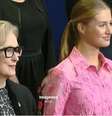 Meryl Streep e Princesa Leonor, herdeira da Coroa Espanhola, em cerimônia da premiação  Foto: 