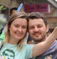 Deputada federal Júlia Zanatta (PL-SC) e o marido, o advogado Guilherme Colombo.  Foto: Poder360
