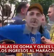 Torcedor do Boca Juniors é flagrado ao vivo fazendo gestos racistas.  Foto: Foto: Reprodução TV Todo Noticias