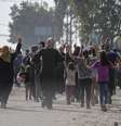 Palestinos evacuam o norte da Faixa de Gaza  Foto: EPA / Ansa - Brasil