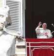 Papa Francisco durante Angelus no Vaticano.  Foto: ANSA / Ansa - Brasil
