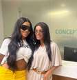 Ludmilla e Brunna Gonçalves em clínica de fertilização nos EUA  Foto: Reprodução/Instagram