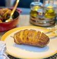 BATATA ASSADA NO FORNO (HASSELBACK)  Foto: Bake and Cake Gourmet