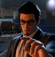 O agente Joryu é a identidade "secreta" do lendário Yakuza Kazuma Kyriu  Foto: Like a Dragon Gaiden/Sega / Reprodução
