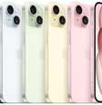 Todas as cores do iPhone 15, em tons pastéis  Foto: Divulgação/Apple