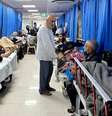 Pacientes e refugiados no hospital Al-Shifa na sexta-feira, 10 de novembro  Foto: Getty Images / BBC News Brasil