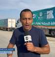 Vinícius Assis no Egito: correspondente acompanhou a agonia dos brasileiros à espera de resgate em Gaza  Foto: Reprodução/TV