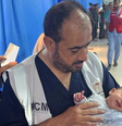 O chefe do Hospital Al-Shifa, Muhammad Abu Salamiya, alerta que equipamentos essenciais, como incubadoras, podem não funcionar porque os níveis de combustível do gerador estão criticamente baixos  Foto: Dr Muhammad Abu Salamiya / BBC News Brasil