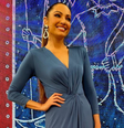 Patricia Poeta aposta em look azul   Foto: @patriciapoeta/Instagram/Reprodução / Elas no Tapete Vermelho
