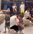 Pequeno Gui e Neymar fazem encontro emocionante  –  Foto: Reprodução/Redes Sociais / Jogada10