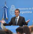 Sergio Massa em coletiva de imprensa em Buenos Aires  Foto: ANSA / Ansa - Brasil