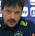 Diniz deu entrevista rápida diante do painel de patrocinadores da Colômbia – Reprodução YouTube Twitter  Foto: Jogada10