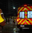 A mulher foi atendida pelo Corpo de Bombeiros  Foto: Reprodução/GloboNews