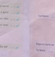 Trechos das mensagens trocadas pelos dois  Foto: Reprodução/Redes Sociais