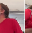 Passageira abaixa as calças e ameaça fazer xixi no corredor de avião em voo nos EUA   Foto: Reprodução/Redes Sociais 