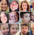 Israelenses sequestrados pelo Hamas, da esquerda para a direita do topo: Doron Steinbrecher, Shani Goren, Emily Hand, Alex Danzig, Gali Tarshansky, Amiram Cooper, Erez e Sahar Kalderon, Emma e Julie Alony Cunio, Guy Gilboa-Dalal e Ditza Heiman  Foto: BBC News Brasil
