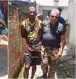 Na foto, cão filhote agredido e tutor preso por agressão   Foto: Divulgação/Prefeitura do Rio de Janeiro