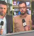 Repórter da Globo se confunde ao vivo e chama apresentador de 'fralda'  Foto: Reprodução/Instagram/@fredferreirabsb