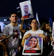 protesto pela soltura de reféns israelenses  Foto: Getty / BBC News Brasil