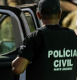 O homem foi preso em flagrante e confessou o crime  Foto: Divulgação/Polícia Civil MT