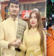Chaturong Suksuk,de 29 anos, matou a esposa Kanchana Pachunthuek, de 44, durante festa de casamento na Tailândia  Foto: Reprodução/Montagem