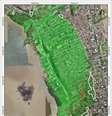 Mapa da Defesa Civil com as regiões afetadas pelo risco de afundamento  Foto: Reprodução/Defesa Civil