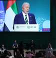 O presidente Luiz Inácio Lula da Silva (PT) discursou na COP28  Foto: EPA / BBC News Brasil