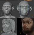 Processo de recriação da face do Homo longi, ou Homem Dragão, pelo brasileiro Cícero Moraes (Imagem: Cícero Moraes/Ortog Online)  Foto: Canaltech