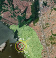 Mapa da área afetada pelo colapso iminente da mina 18 da Braskem  Foto: Reprodução/Ministério de Minas e Energia