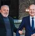 No domingo (3/12), Lula participou de jantar de trabalho oferecido por chanceler alemão Olaf Scholz  Foto: Ricardo Stuckert/PR / BBC News Brasil