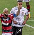 Gabigol em duelo contra o Corinthians  Foto: Maga Jr/Agencia F8/Gazeta Press