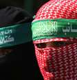 Abu Ubaida usando um keffiyeh vermelho na cabeça que mantém sua identidade em segredo  Foto: Getty Images / BBC News Brasil