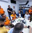 Representantes da prefeitura de Maceió e do governo de Alagoas fizeram uma reunião de emergência após rompimento da mina 18 da Braskem em Maceió.  Foto: Reprodução/Twitter @jhcdopovo