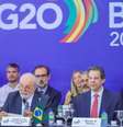O presidente Luiz Inácio Lula da Silva em reunião do G20 no Palácio do Itamaraty  Foto: Divulgação/Presidência da República / Perfil Brasil