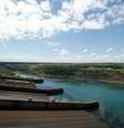 Visão da barragem da usina hidrelétrica de Itaipu em 2021  Foto: REUTERS/Cesar Olmedo