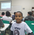 Álvaro é o aluno mais novo do curso de robótica oferecido na UFRJ  Foto: Reprodução
