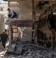 Prédio em escombros após ataque israelense em Rafah, no sul da Faixa de Gaza  Foto: DW / Deutsche Welle