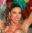 Barriga sarada de Tati Minerato roubou a cena para ensaio do carnaval 2024 da Porto da Pedra.  Foto: Divulgação, Walace Ximenes/ Palmer Assessoria de Comunicação / Purepeople