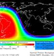 Mapa do apagão de rádio causado pela radiação liberada na erupção solar do dia 14 de dezembro (Imagem: Reprodução/NOAA/SWPC Boulder, CO USA)  Foto: Canaltech
