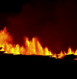 Sistema vulcânico entra em erupção na Islândia nesta segunda-feira, 18  Foto: RUV/LIVEFROMICELAND.IS