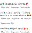 Lucas Lima comenta foto de Sandy (Reprodução/Instagram)  Foto: Márcia Piovesan