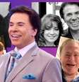 À esquerda, Silvio com Cidinha e a matéria sobre a morte anunciada; à direita, o apresentador com Íris e sua aparência atual  Foto: Fotomontagem: Blog Sala de TV