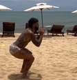  Foto: Reprodução/Instagram - Legenda: Gabigol treinando em praia na Bahia / Jogada10