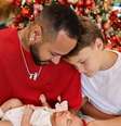 Neymar e os filhos Davi Lucca, de 12 anos, e Mavie, de 4 meses. Foto: Arquivo pessoal  Foto: Arquivo Pessoal / Instagram