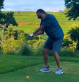 Galvão Bueno dá 'show' de habilidades no golfe com a família  Foto: Reprodução/Redes Sociais